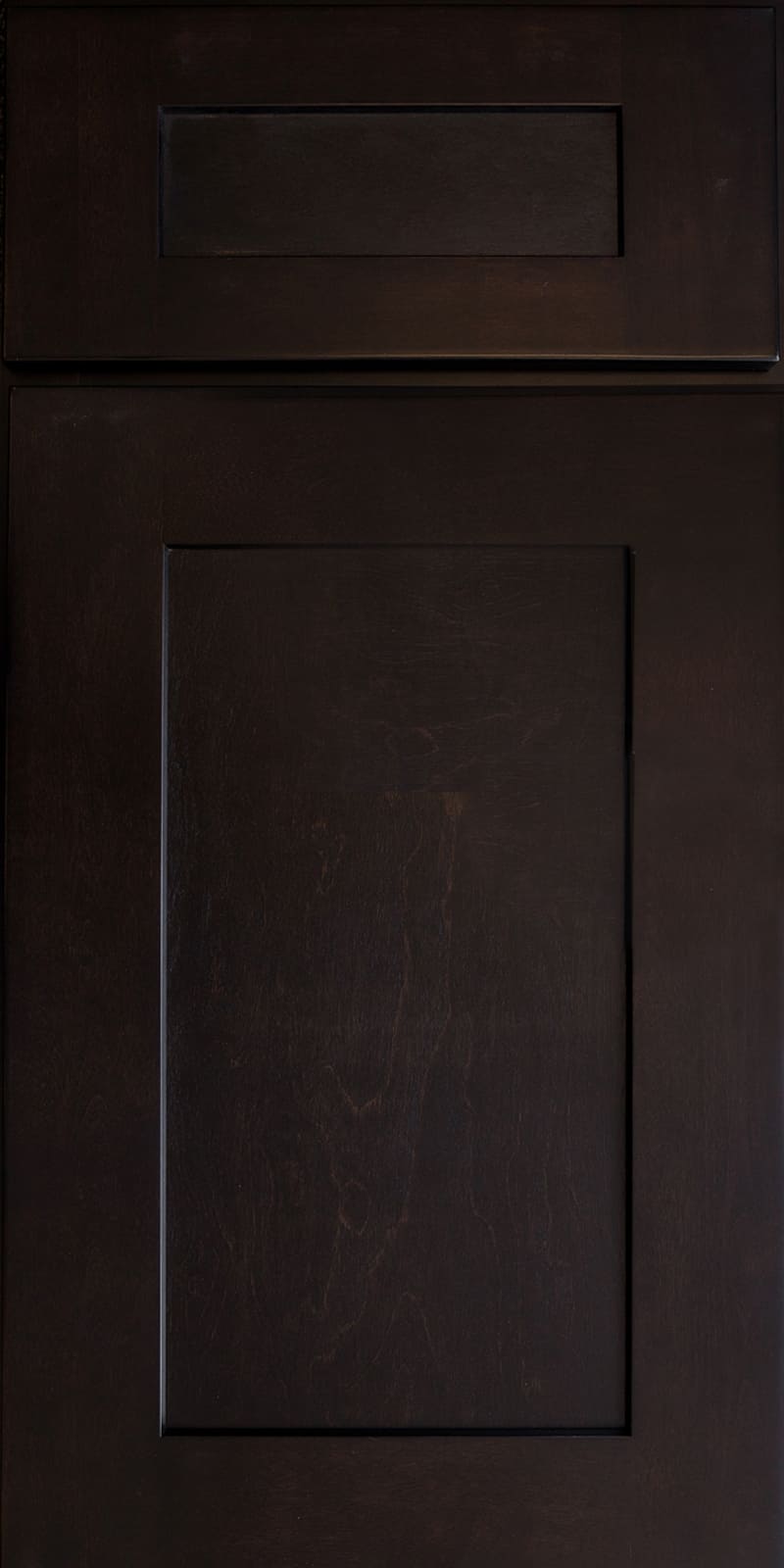 SAMPLE DOOR - FRAMED Espresso Shaker Door