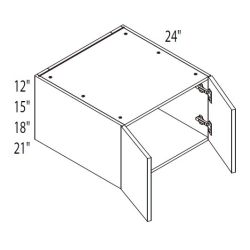 Wall 2 Doors Bridge 24" Deep