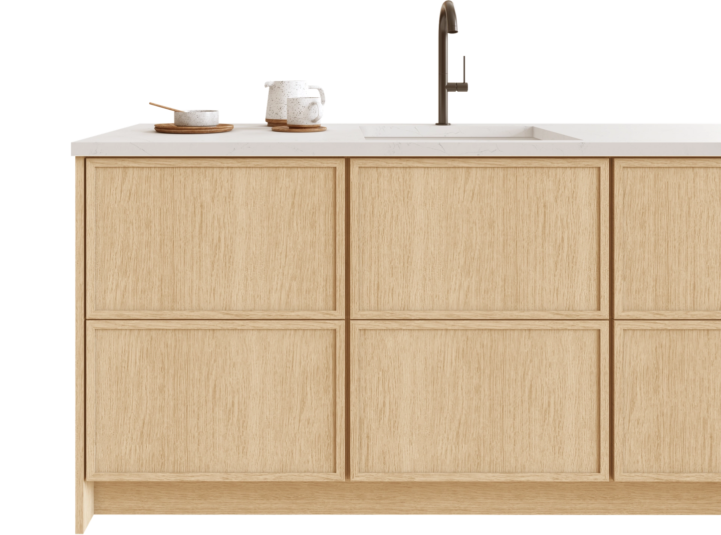 Sink Base- 2 Door 1 False Drawer